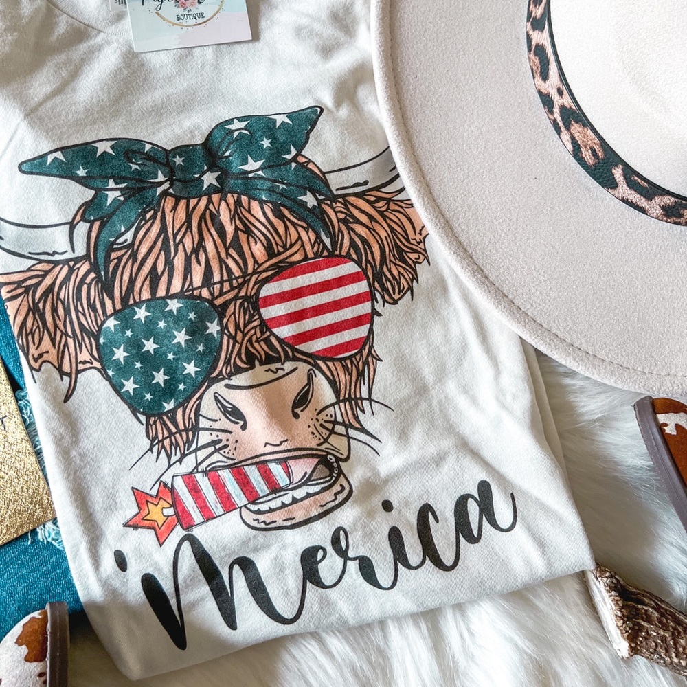 “Merica” graphic tee